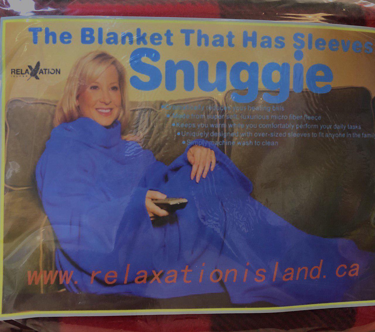 3 Snuggies Blanket with Sleeves for $49.99