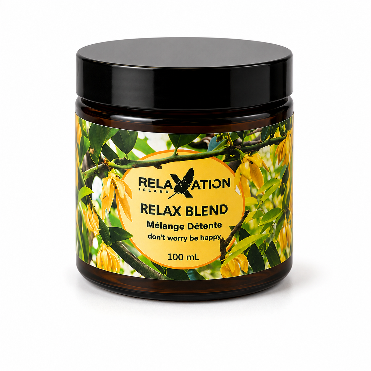 Relaxation Island Relax Blend aromatherapy jar 100 mL with lid natural essential oil blend